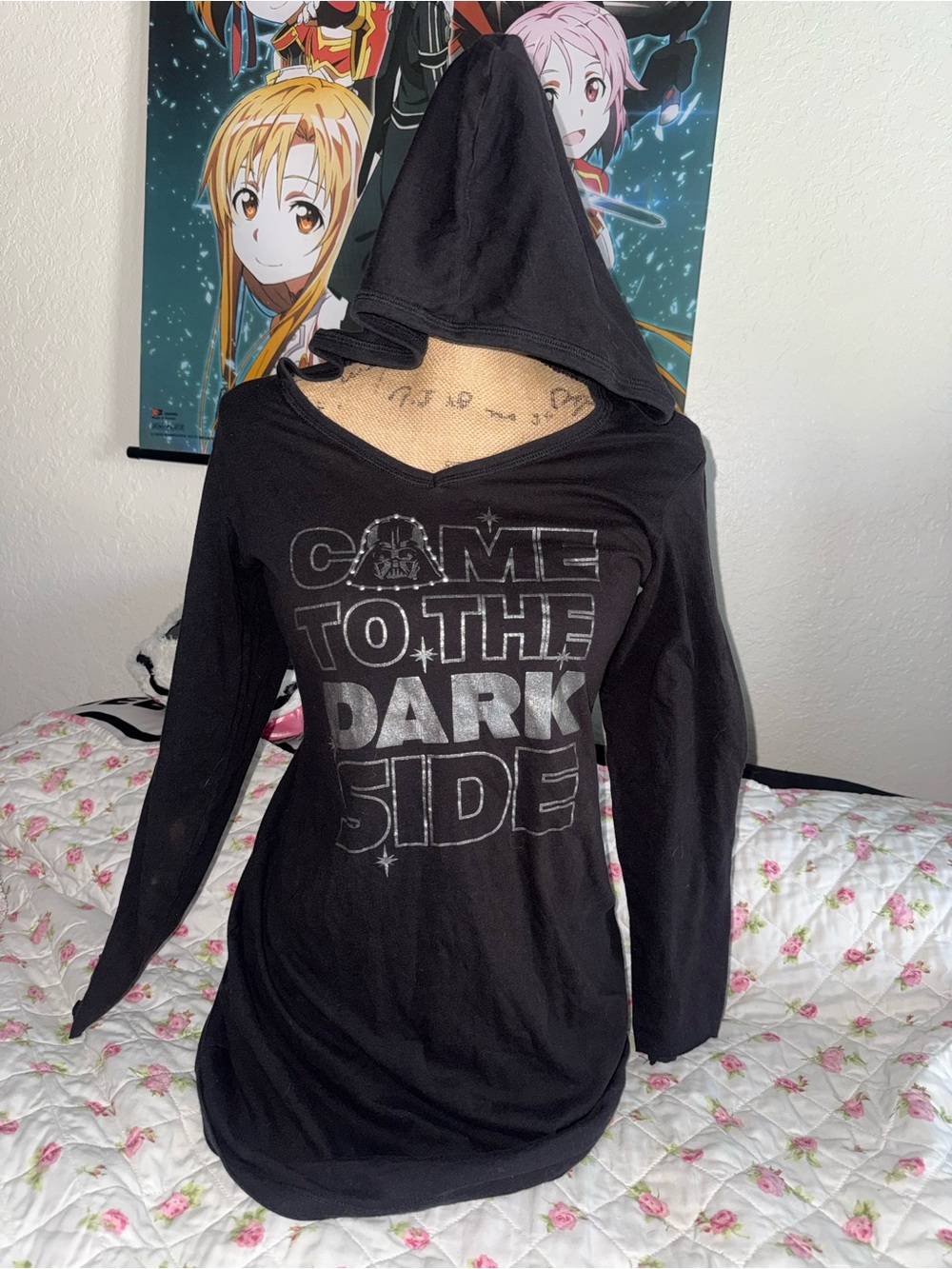 Star Wars Disney "Come to the Dark Side" black hoodie